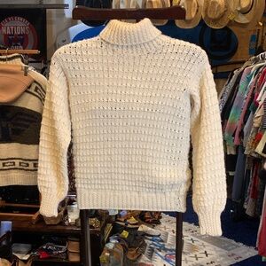 Cozy Cream Handmade Knit Sweater